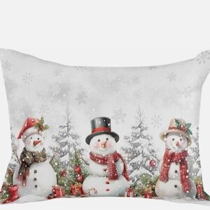 Charming Snowman Holiday Pillow Cover